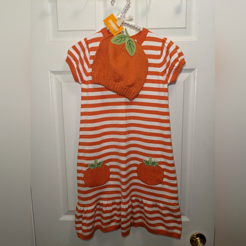 GYMBOREE Girls Size 8 Sweater Dress w/ Matching Hat (Size 6-8). Fall Fashionista